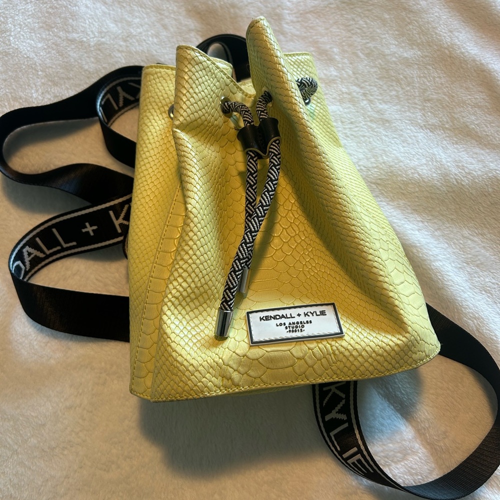 Kendall & Kylie • Yellow Textured Backpack •